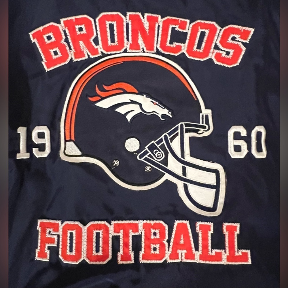 Denver Broncos 1960 NFL Embroidered Team Apparel Football Jacket - Picture 3 of 13